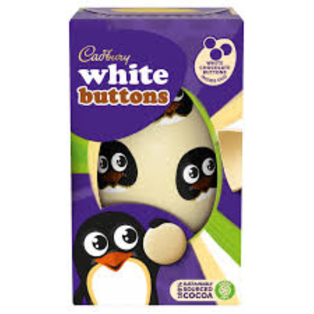CADBURY WHITE BUTTONS 98G